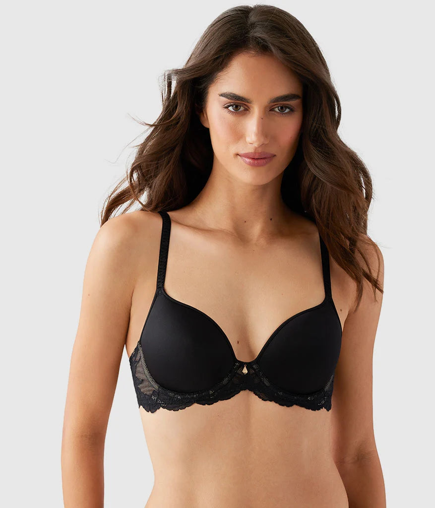 Vivid Attraction T-Shirt Bra: Black Main image