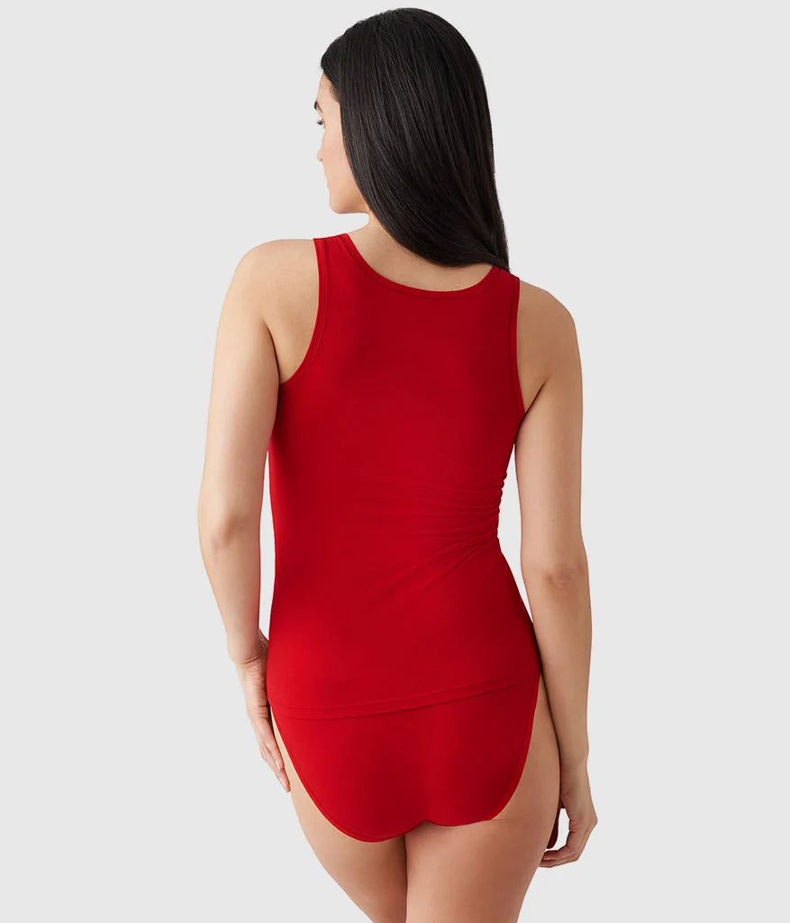 Understated Cotton Tank: Barbados Cherry
