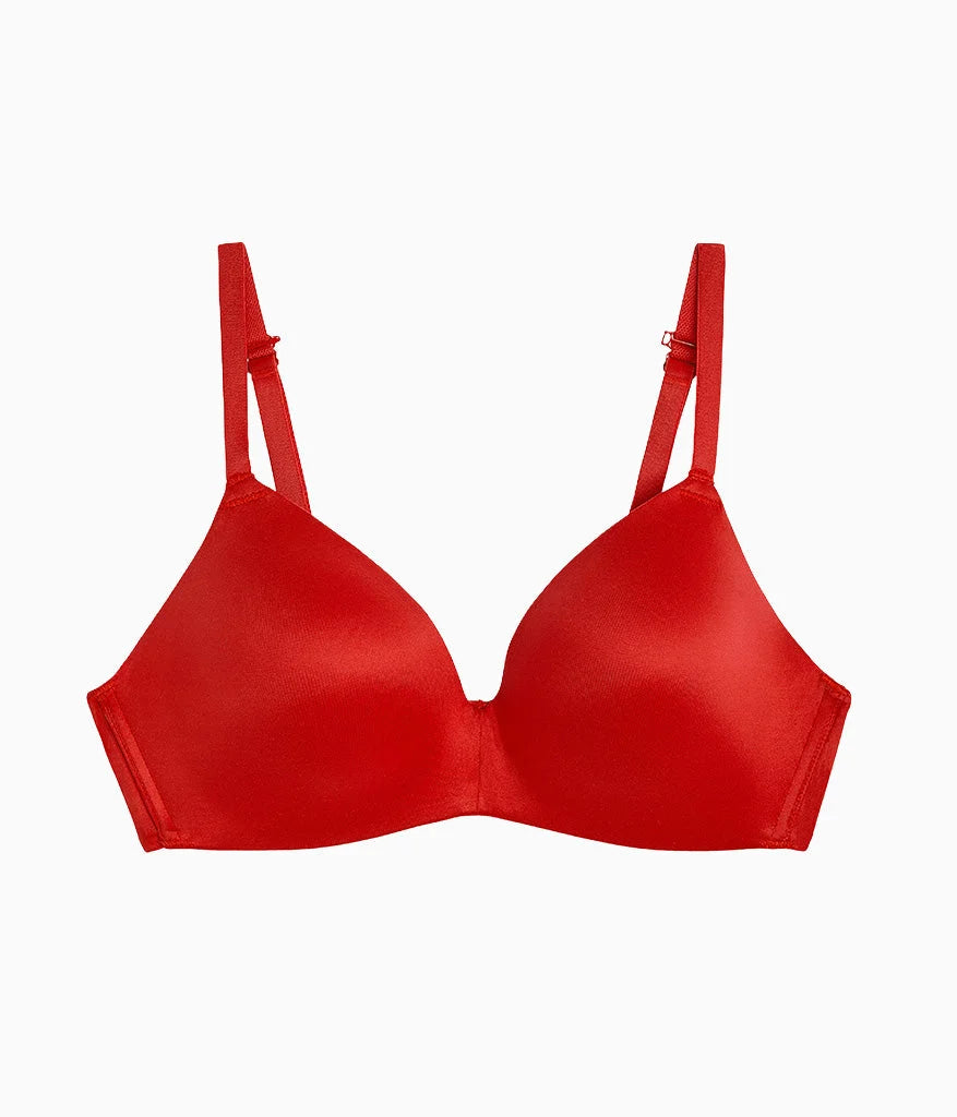 Future Foundation Wire Free T-Shirt Bra: Chili Pepper Red