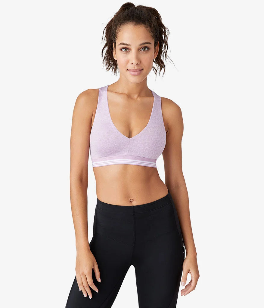 b.active Racerback Sport Bralette: Lavender Herb Heather