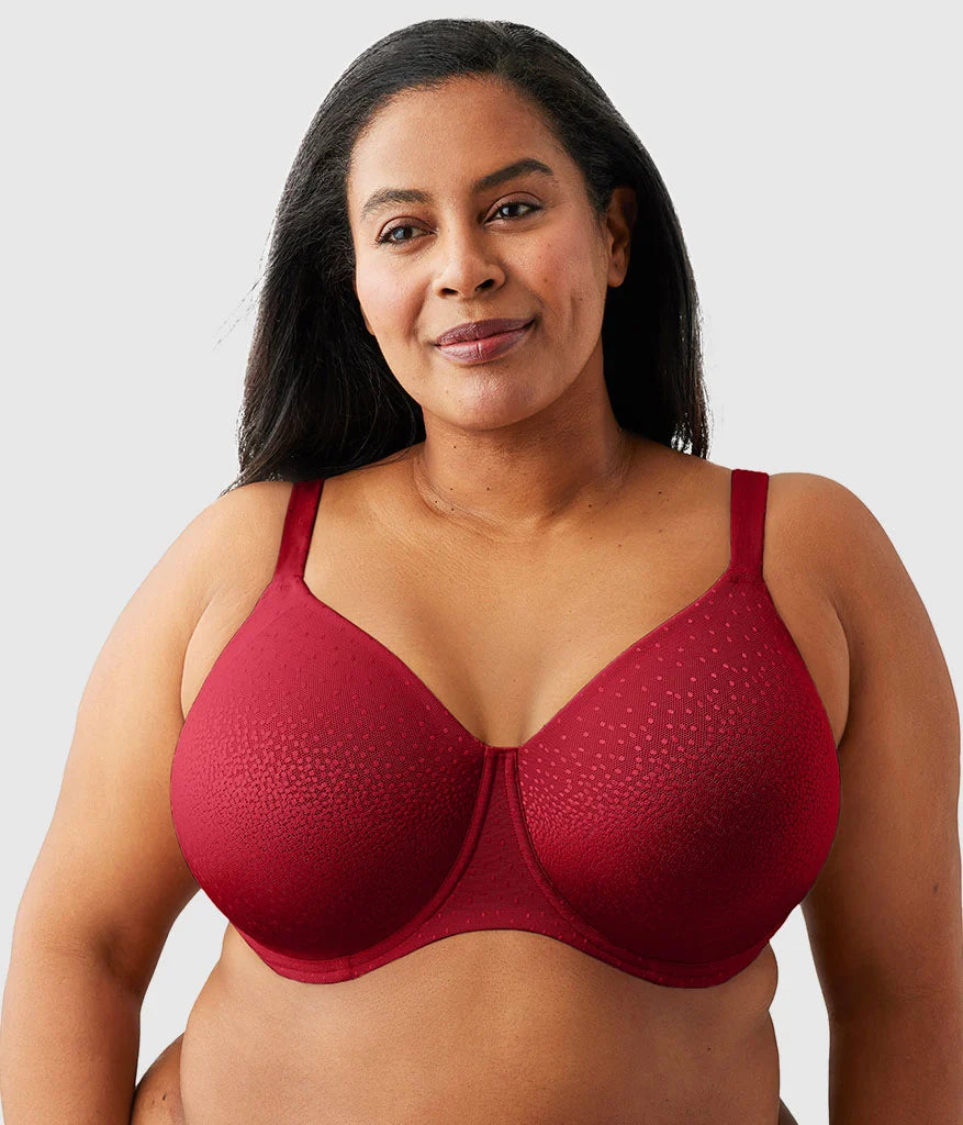 Back Appeal® H-K Cup Underwire Bra: Regina Red Main image