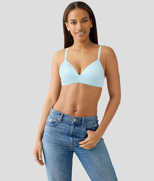 Future Foundation Wire Free T-Shirt Bra: Blue Glow