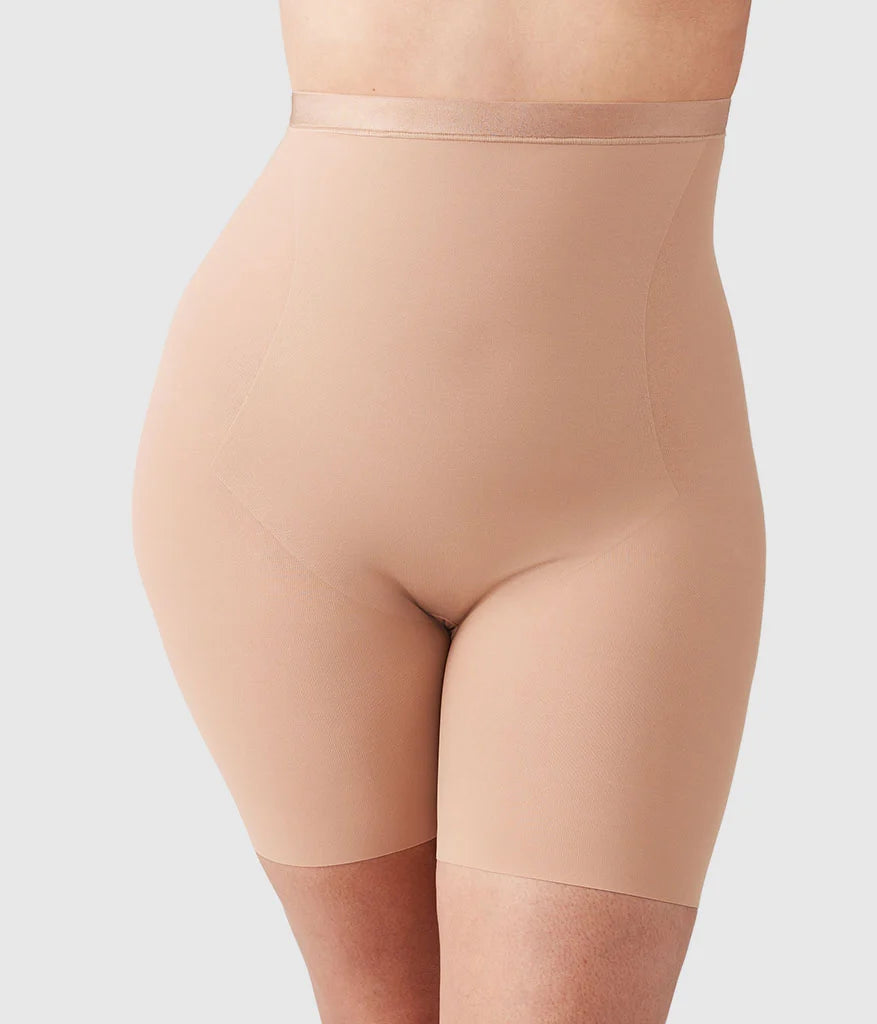 Shape Revelation® Hourglass Hi-Waist Thigh Shaper: Praline Main image