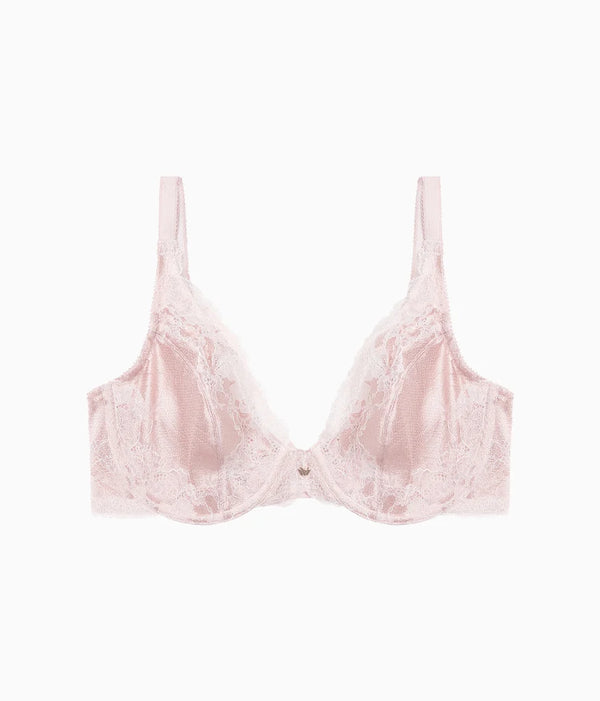Modern Affair Plunge Underwire Bra: Rose Dust/Angel Wing