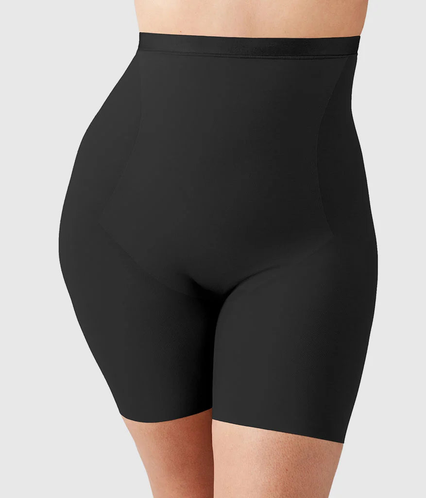 Shape Revelation® Hourglass Hi-Waist Thigh Shaper: Black Main image