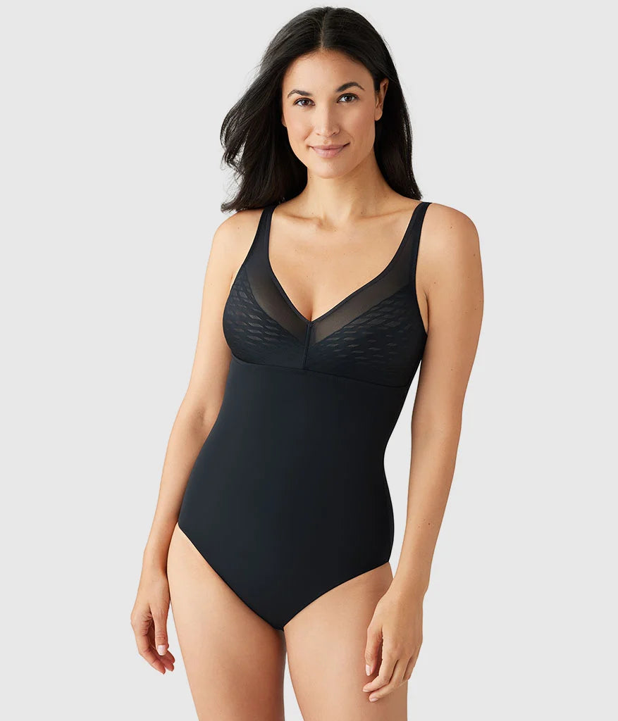 Elevated Allure Wire Free Shaping Body Briefer: Black Main image