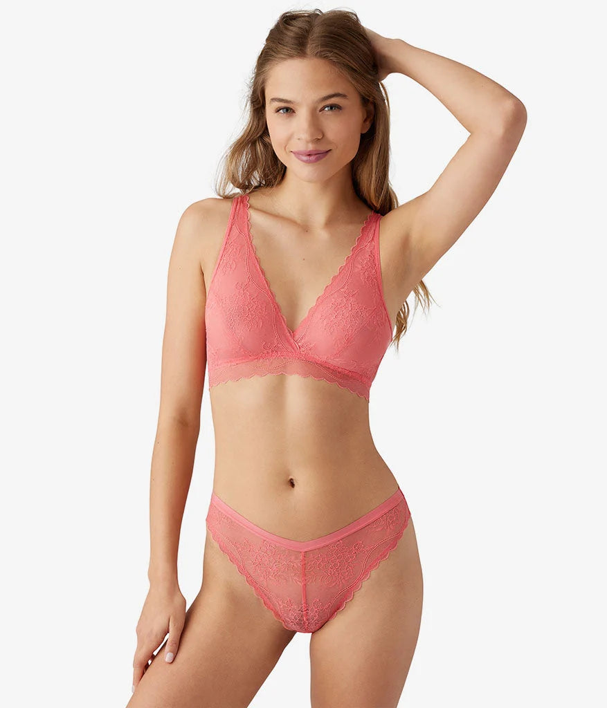 No Strings Attached Bralette: Tea Rose