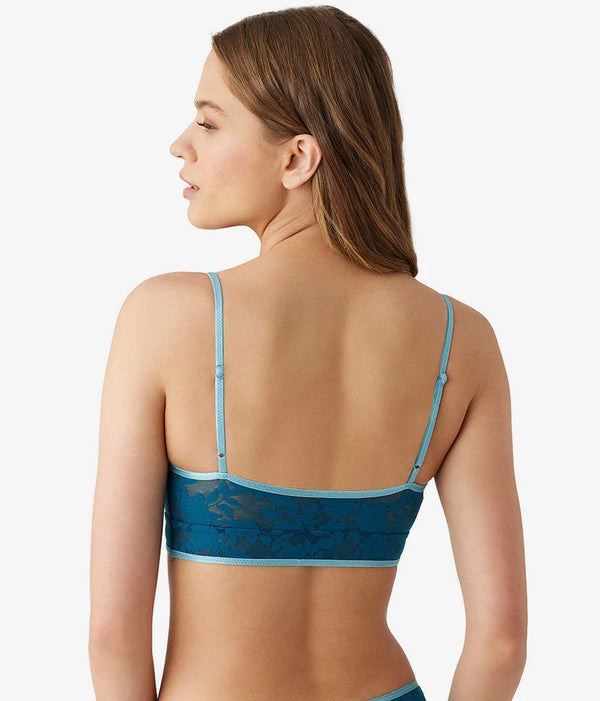 Shadow Scene Bralette: Blue Coral