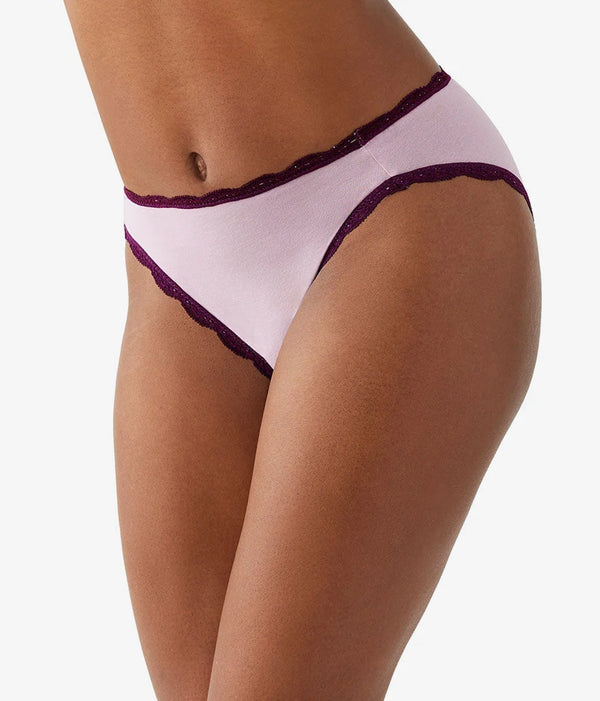 Inspired Eyelet Hi-Leg: Dawn Pink