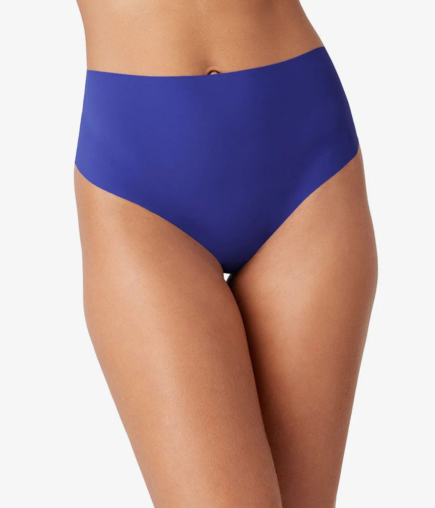b.bare Hi-Waist Thong: Spectrum Blue