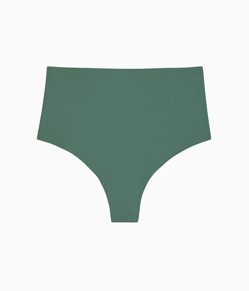 b.bare Hi-Waist Thong: Cilantro