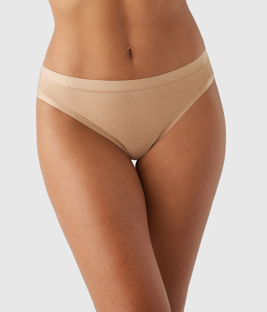 Understated Cotton Bikini: Praline