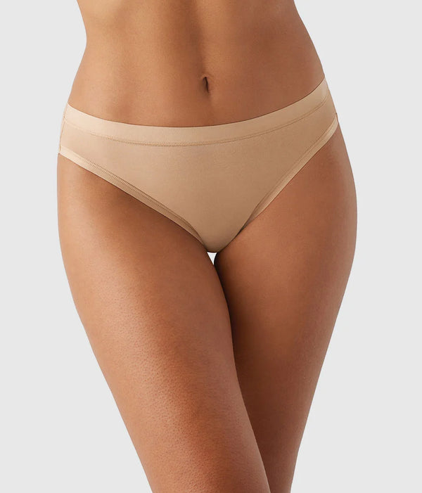 Understated Cotton Bikini: Praline