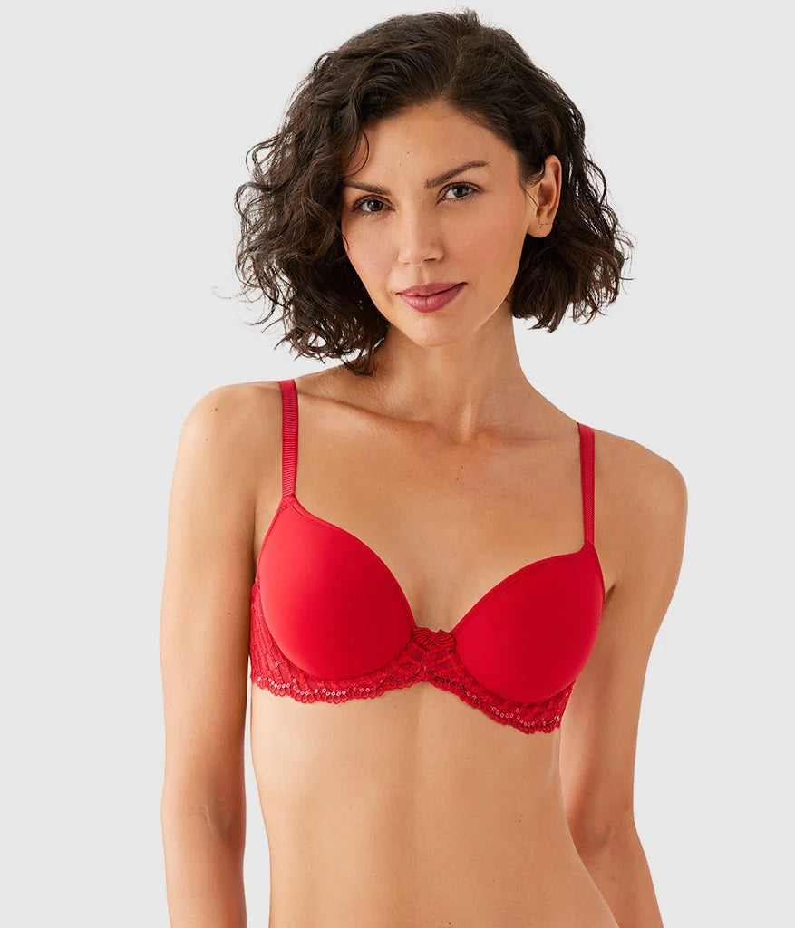 La Femme Underwire T-Shirt Bra: Equestrian Red