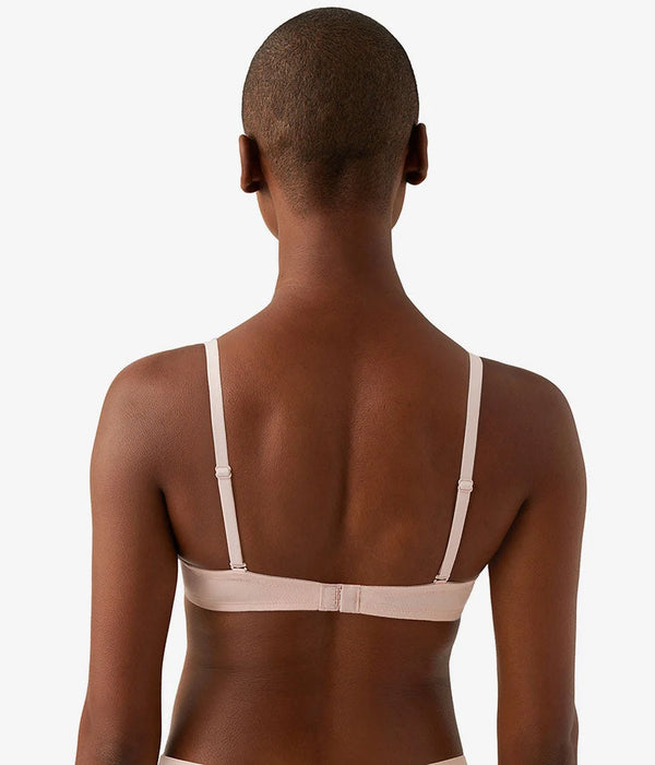 Cotton To A Tee Plunge T-Shirt Bra: Rose Smoke