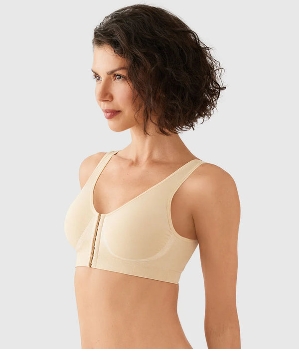 B-Smooth® Front Close Bralette: Sand