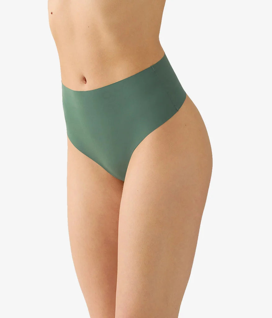 b.bare Hi-Waist Thong: Cilantro Secondary image