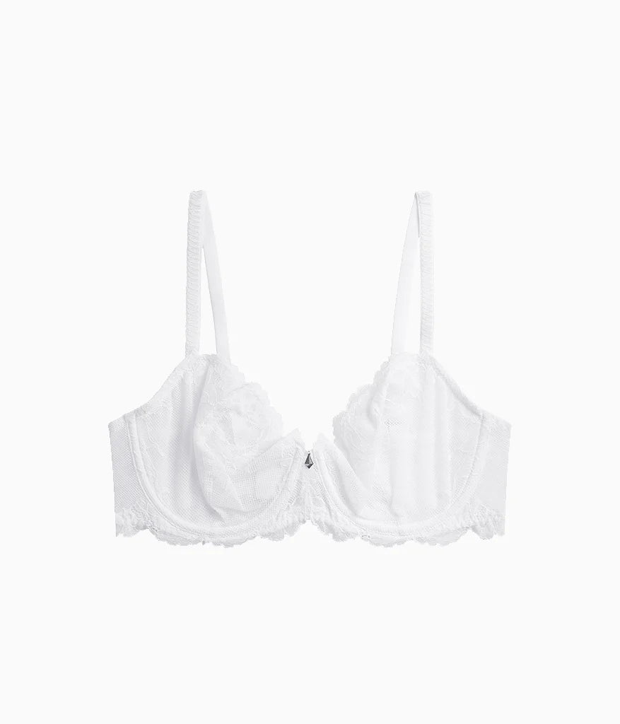 Vivid Attraction Underwire Bra: White