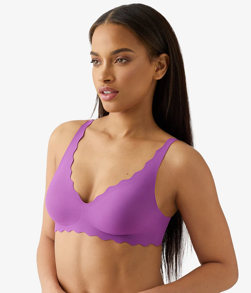 b.wow'd Wire Free Bra: Sparkling Grape Secondary image