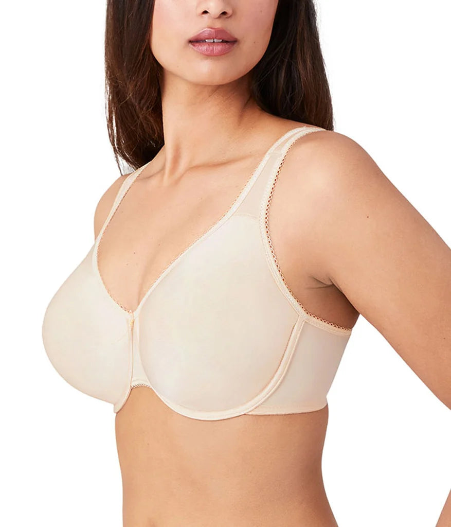 Basic Beauty Full Figure Seamless Underwire Bra: Sand Secondary image