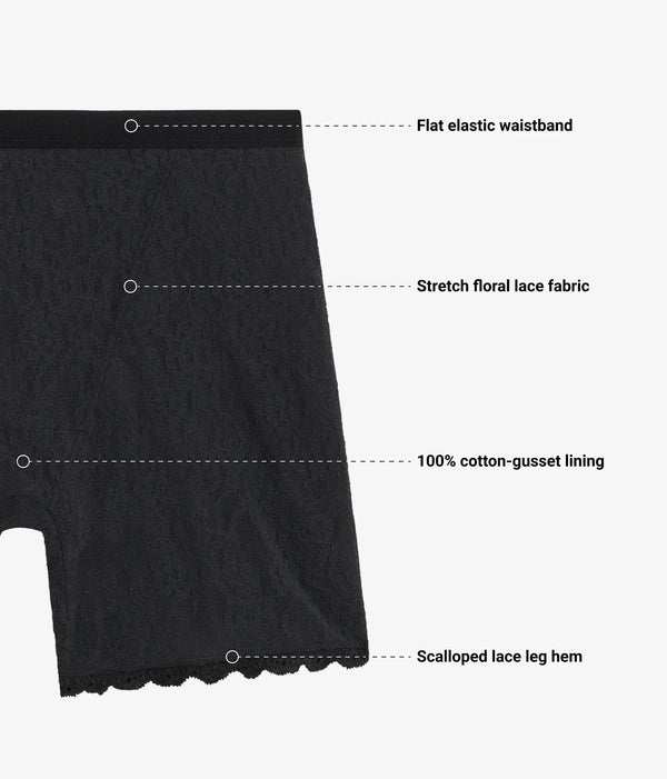 Effortlessly Lace Shorty: Night