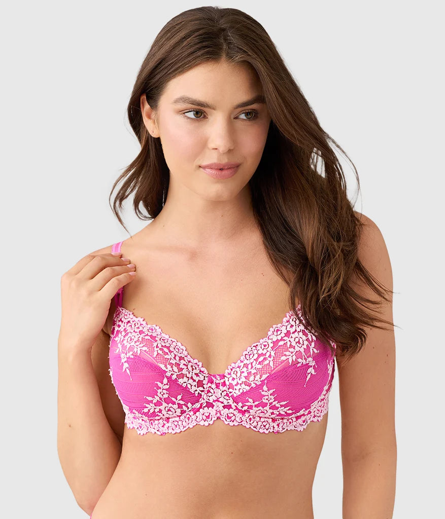 Embrace Lace® Underwire Bra: Wild Azalea/Cradle Pink Main image