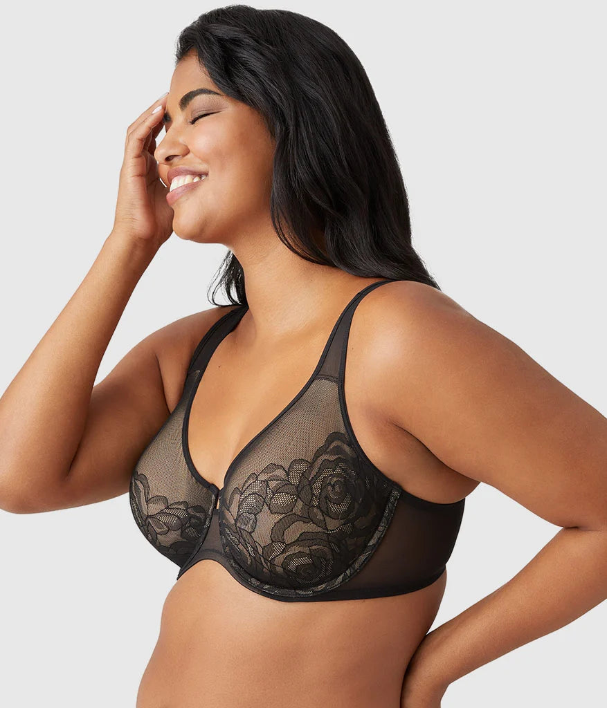 Stark Beauty Underwire Bra: Black Secondary image