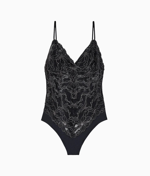Feeling Famous Bodysuit: Night/Angel Wing
