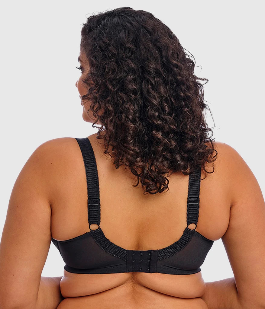 Cate Side Support Underwire Bra: Black