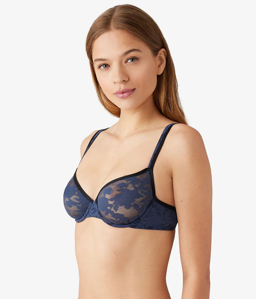 Shadow Scene Underwire Bra: Mood Indigo
