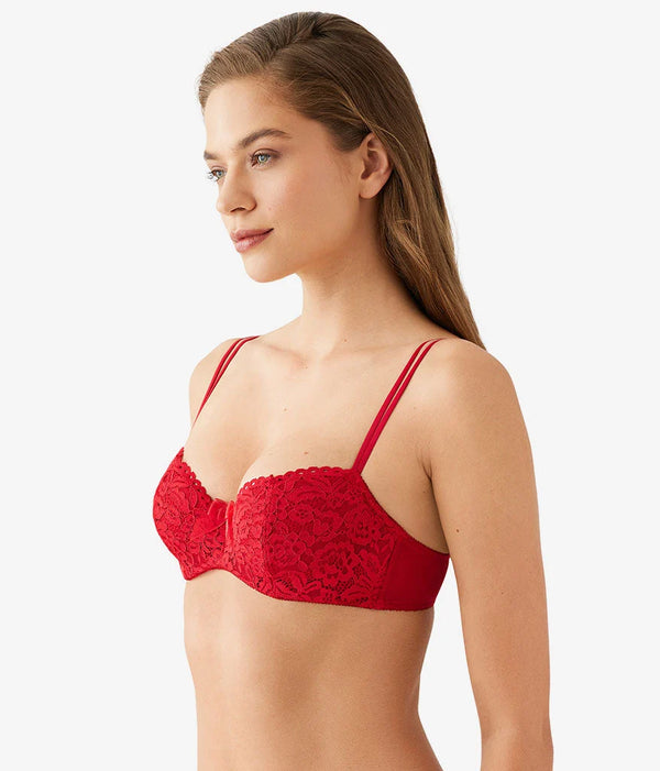 Ciao Bella Balconette Bra: Savvy Red
