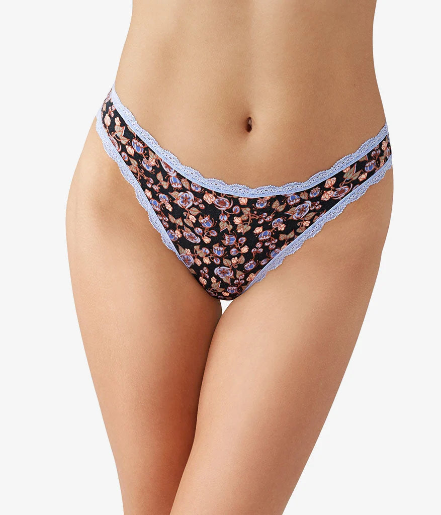 Inspired Eyelet Thong: Vintage Floral