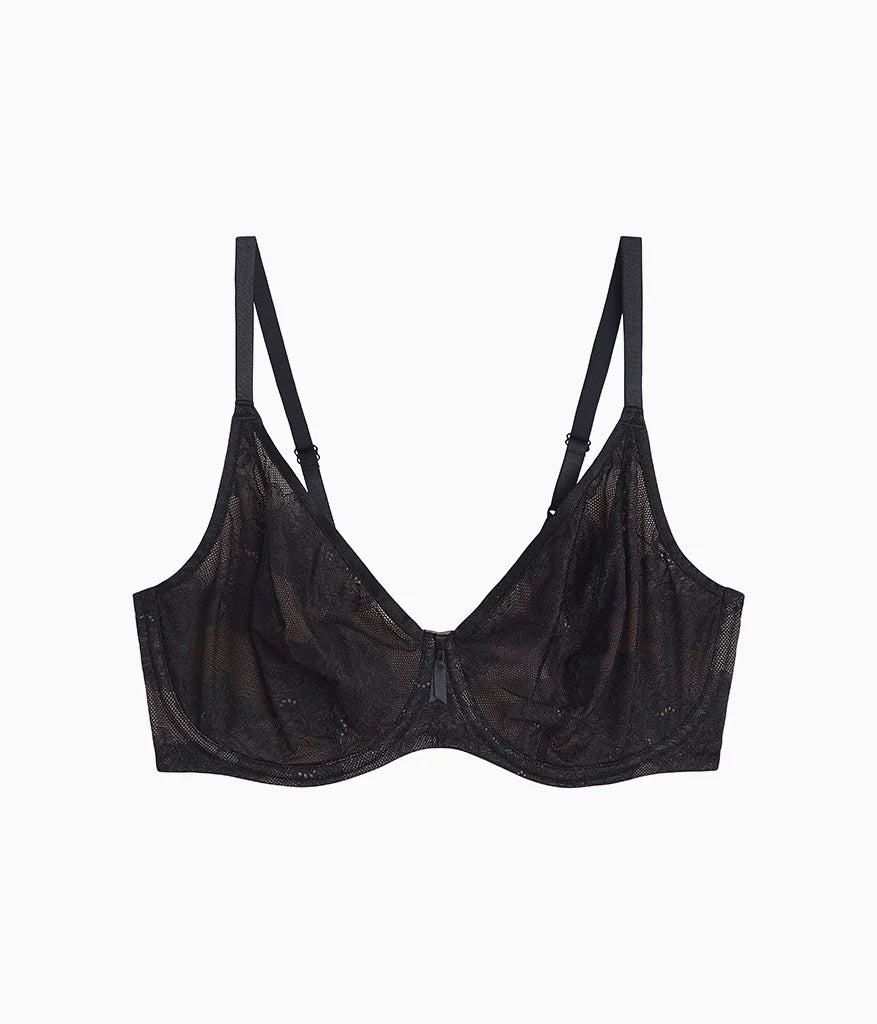 Full Bloom Underwire Bra: Black