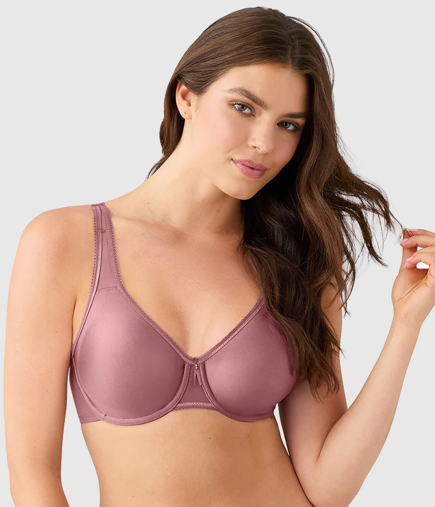 Basic Beauty Full Figure Seamless Underwire Bra: Rose Brown Main image