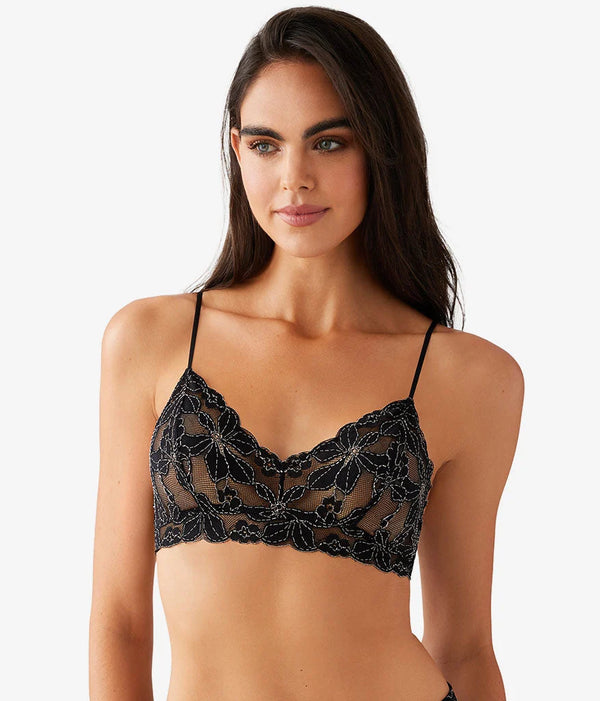 Feeling Famous Bralette: Night/Angel Wing