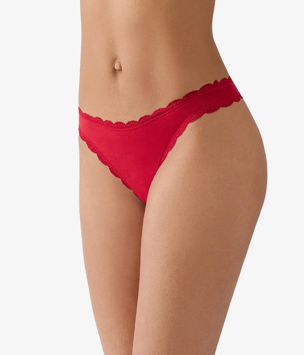 Inspired Eyelet Thong: Chili Pepper Red