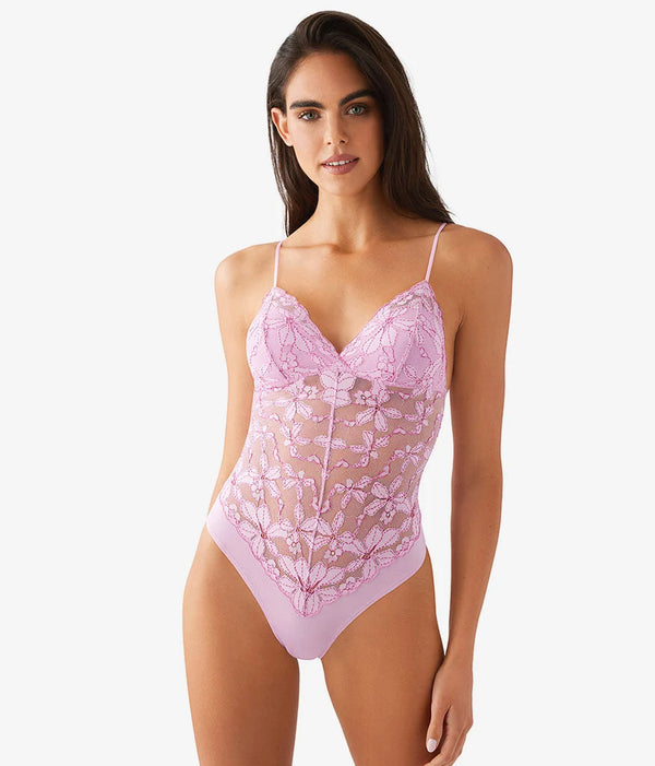Feeling Famous Bodysuit: Pink Lavender/Very Berry