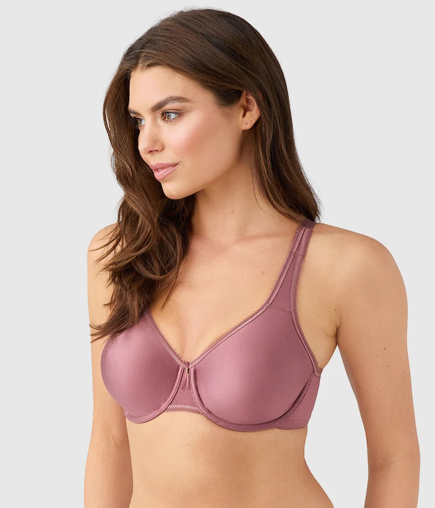 Basic Beauty Full Figure Seamless Underwire Bra: Rose Brown Secondary image