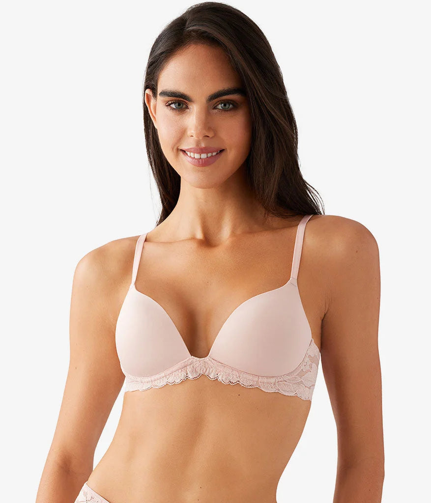 Feeling Famous Wire Free Push Up Bra: Rose Smoke/White Main image