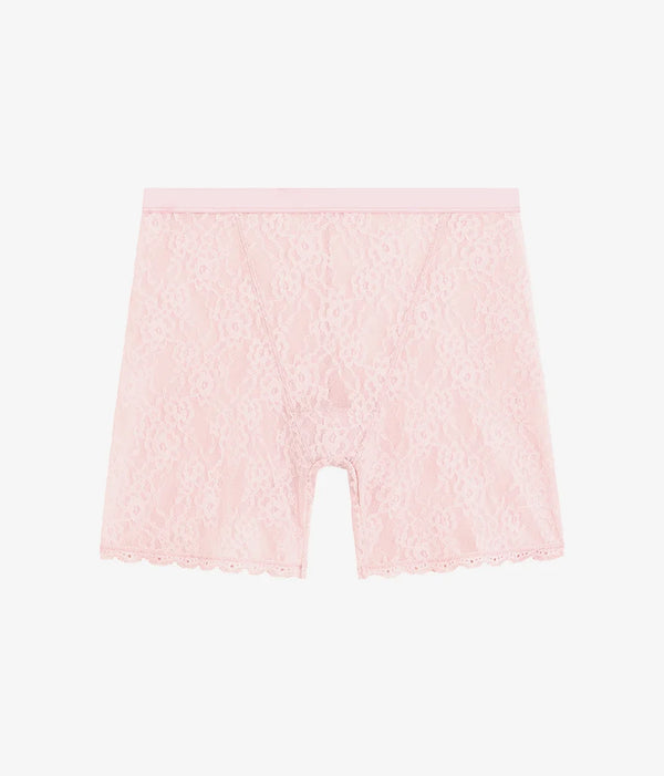 Effortlessly Lace Shorty: Blush Pink