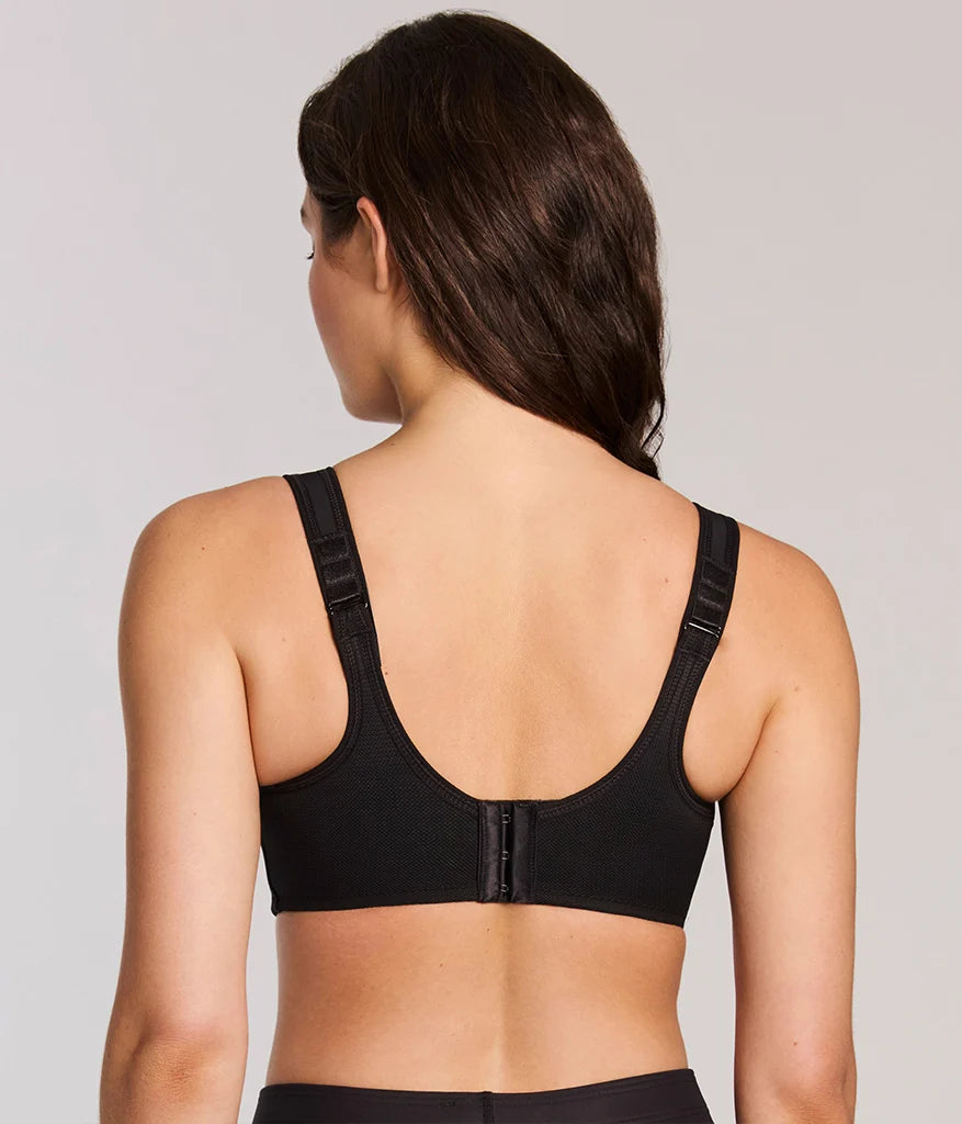 Simone Sport Underwire Bra: Black Secondary image