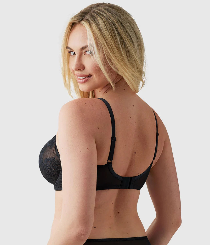 Full Bloom Underwire Bra: Black