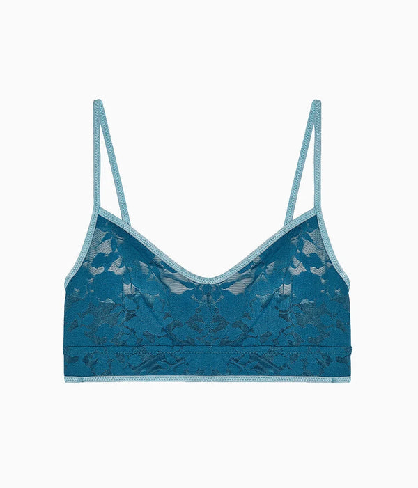 Shadow Scene Bralette: Blue Coral