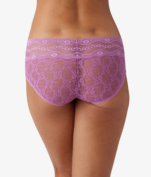 Lace Kiss Hipster: Mulberry