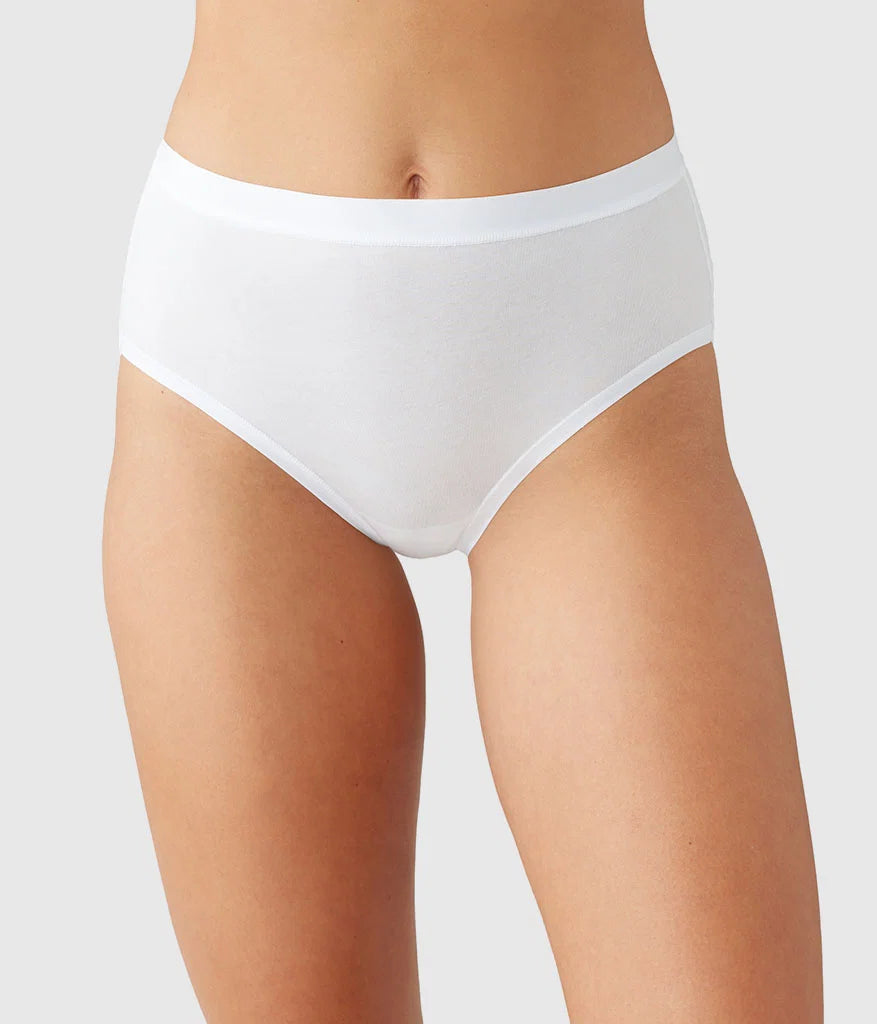 Understated Cotton Brief: White