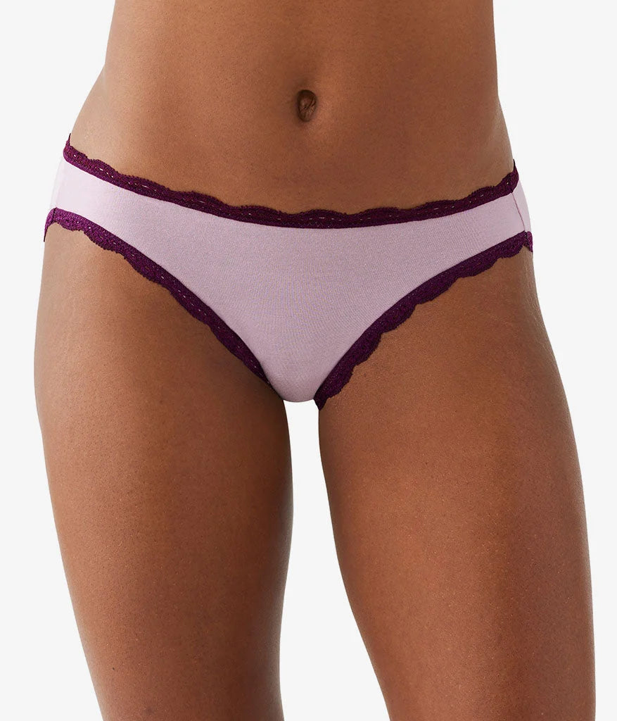 Inspired Eyelet Bikini: Dawn Pink