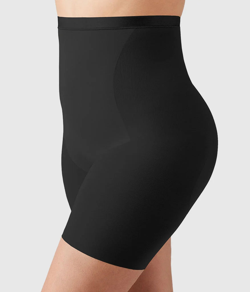 Shape Revelation® Hourglass Hi-Waist Thigh Shaper: Black Secondary image
