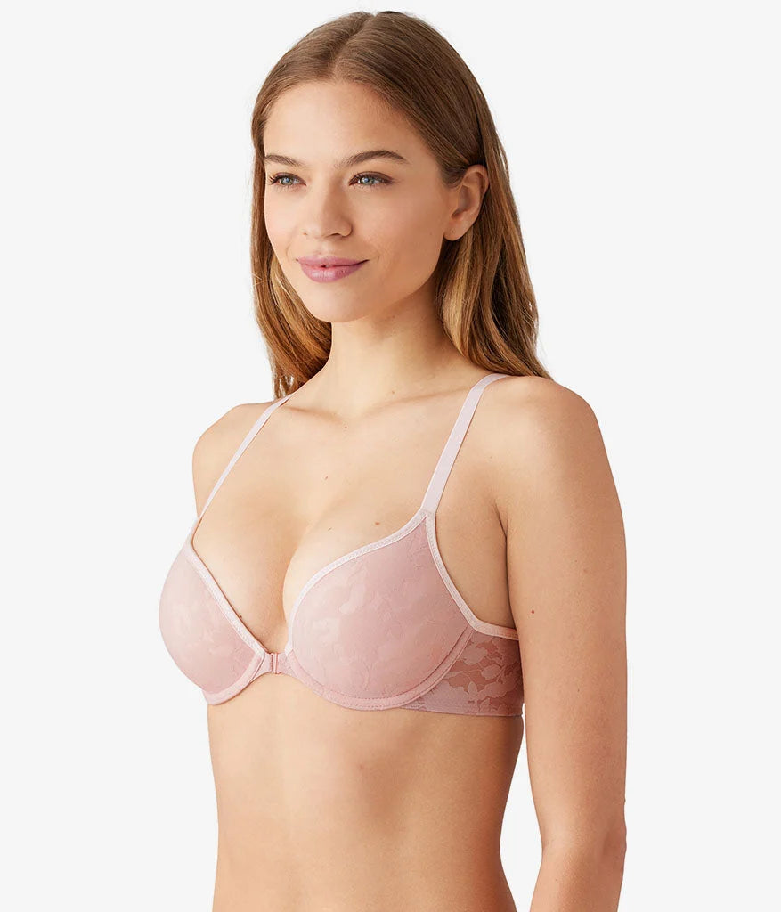 Shadow Scene Front Close Push Up Bra: Blush Pink Secondary image