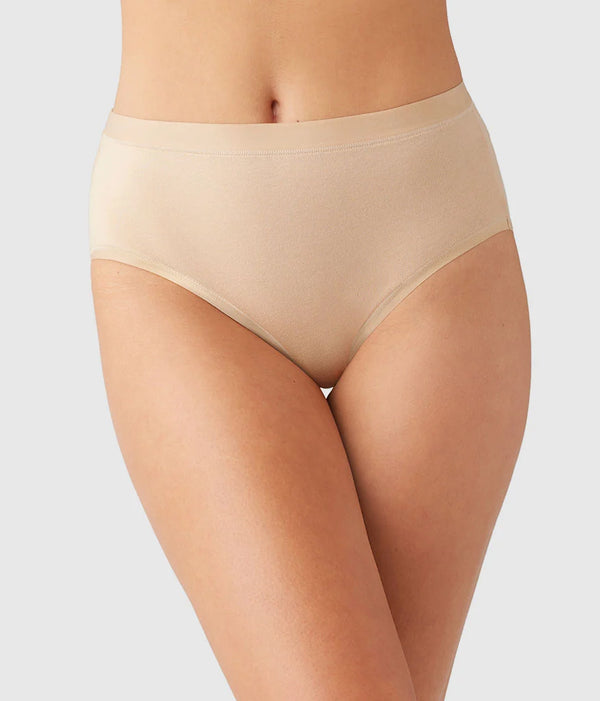 Understated Cotton Brief: Sand