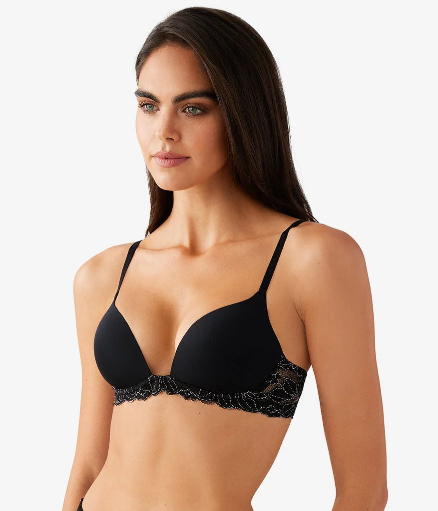 Feeling Famous Wire Free Push Up Bra: Night/Angel Wing Secondary image